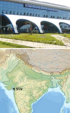 Surat Airport Terminal & Location